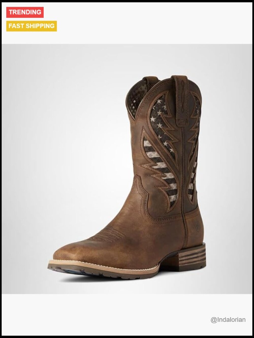 Men's Hybrid VentTEK Western Boot with Mesh Panels Pull-On